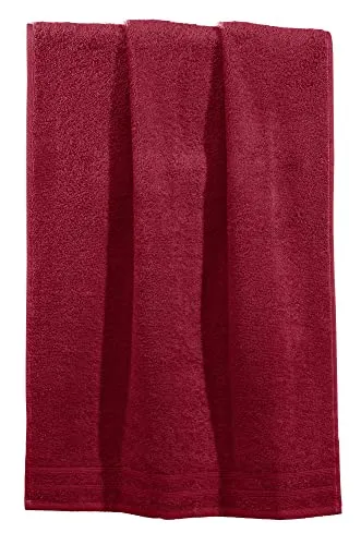 Erwin Müller Handtuch Heidelberg 100% Baumwolle weinrot Größe 50x100 cm - saugstark, gut trocknend, kompakt, leichte Qualität - ideal für Sport, Strand, Reisen (weitere Farben)