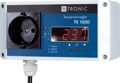 H-Tronic Temperaturschalter TS 1000 - Temperaturbereich von -55 bis 850°C, leistungsstark mit 3000 W für präzise Temperaturkontrolle