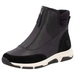 Remonte Damen High-Top Sneaker D1S72, Schwarz - Wanderschuhe mit herausnehmbarer, schockabsorbierender Einlage für optimalen Komfort und Passform, ideal für breite Füße und lange Spaziergänge.
