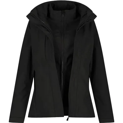 Regatta Herren Kingsley 3 in 1 Jacke, Schwarz, XL - Funktionsjacken mit 3-in-1 Design: Kombinieren Sie eine wasserdichte Winterjacke mit einer stylischen Softshell für vielseitigen Schutz bei jedem Wetter.