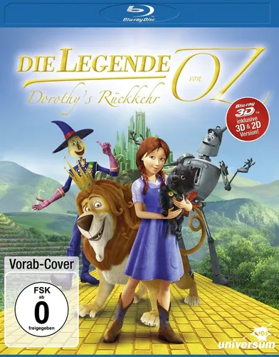 DIE LEGENDE VON OZ-DOROTHY?S RÜCKKEHR BD 3D/2D  BLU-RAY NEU