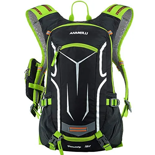 BWBIKE Fahrradrucksack Radfahren Rucksack, 18L Wasserdichte Fahrrad Fahrradrucksack Mit Regenschutz, Sport Reitrucksack für Wandern Laufen Radfahren