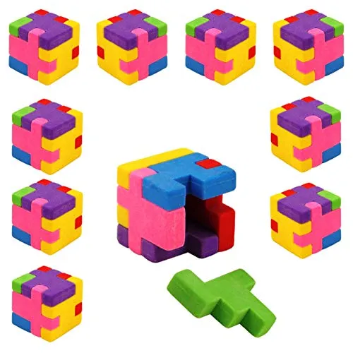 PartyPack Kinder Radiergummi Kindergeburtstag Gastgeschenke - 9x - Mitgebsel Kindergeburtstag Spiele, Give Aways