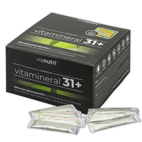 MULTIVITAMIN hochdosiert / 30 Beutel für unterwegs/Made in Germany/Premium Vitamine A-Z/Haut/Haare/Immunsystem/Stoffwechsel/Muskeln/Energie