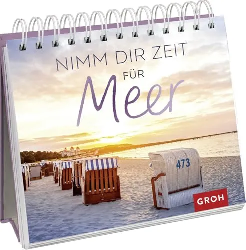 Nimm dir Zeit für Meer: Deko-Spiralaufsteller mit Fotos und Zitaten (Geschenke für alle, die das Meer lieben)