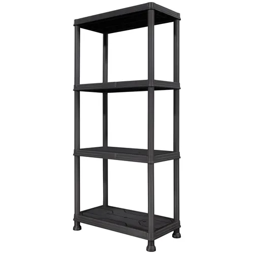 FIXKRAFT Steckregal Kunststoff 4-Fach 135cm hoch Regal Keller Büro Werkstatt