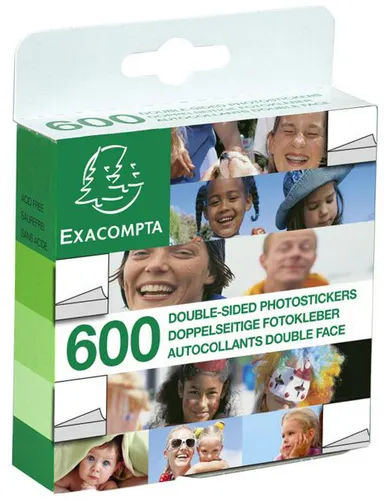 EXACOMPTA Foto-Klebepads weiß beidseitig klebend 600 Stück