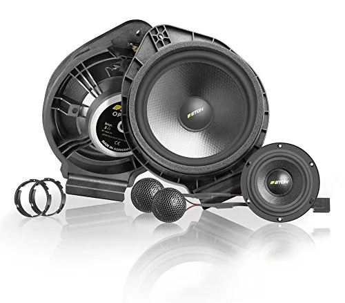 UG Opel F2.1 Universal Lautsprecher - 16,5 cm 2-Wege Lautsprechersystem für Opel Astra J Fronteinbau, liefert kraftvollen Sound mit 50 WRMS und 3 Ohm Impedanz.