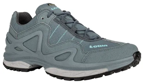 Lowa Gorgon GTX Ws smoke green/grey (7390) 42 - Wanderschuhe für aktive Frauen mit GORE-TEX-Membran für wasserdichten, winddichten und atmungsaktiven Schutz. Der LOWA-MONOWRAP-Rahmen sorgt für Stabilität auf unebenem Gelände.