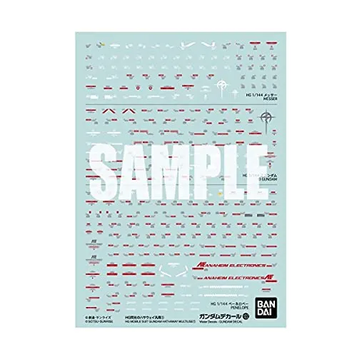 Gundam DECAL122 Mobile Suit Gundam Hathaway MULTIUSE von Bandai Spirits