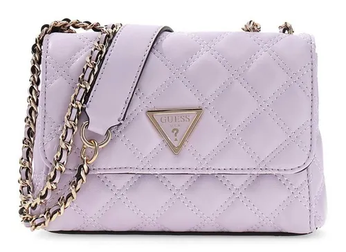GUESS Umhängetasche Giully II Mini Compound Convertible Flap Bag - Elegante Umhängetasche mit gesteppter Optik, verstellbarem Schulterriemen und durchdachtem Innenleben. Ideal für Lippenstift, Schlüssel und Handy – ein stilvolles Accessoire für jeden Anlass.