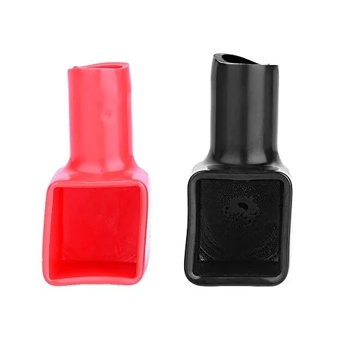 Batterie Polabdeckung, Motorrad Batterie Pluspol und Minuspol Abdeckung PVC Batteriepol Schutzabdeckung für Positive und Negative Batteriepol