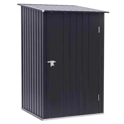 Outsunny Geräteschuppen aus Stahl, abschließbar