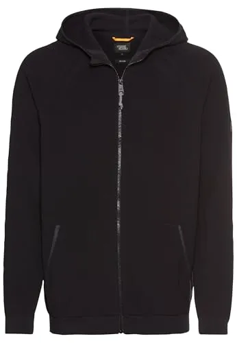 camel active Herren Strickjacke mit Reißverschluss Dunkelblau, Menswear-XXL