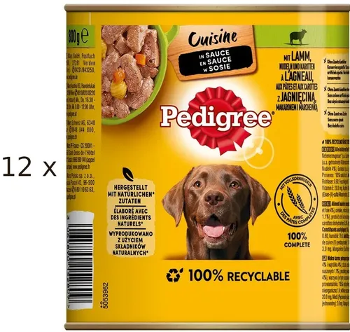 Pedigree Cuisine in Sauce mit Lamm von Pedigree