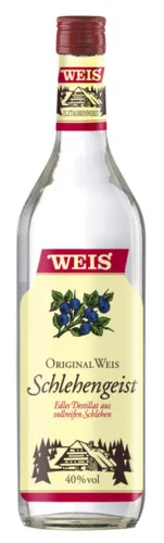 Weis Schlehengeist, Obstbrand, 1 Liter 19,50€/L