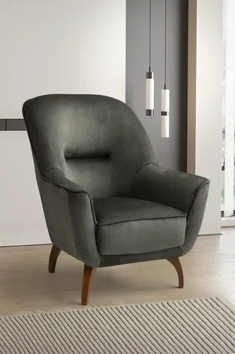 Grauer Designer Lehnsessel für modernes Wohnen