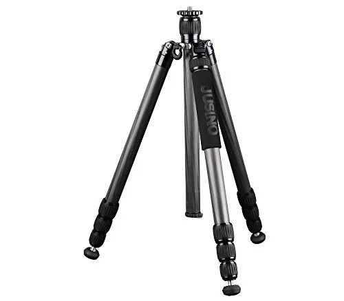 JUSINO Karbon Tripod Traveller Monopodfunktion max. 165cm Belastbar bis 15kg Inkl. Transporttasche TK-284C Reisestativ