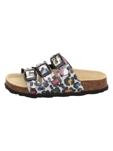 Superfit Fussbettpantoffel mehrfarbig (9020) 34 - Bequeme Pantoffeln für Mädchen, mit orthopädischem Naturkork-Fußbett für besten Halt und Komfort, ideal für Freizeit und Camping.