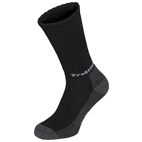 MFH 1 Paar Outdoor Trekkingsocken Lusen mit Frotteesohle (Schwarz/45-47)