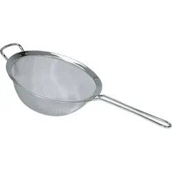 Gefu Sieb PASSO aus Edelstahl - Hochwertiges Sieb aus Edelstahl mit verstärktem Gewebe, spülmaschinengeeignet und mit praktischer Aufhängeöse – ideal für Ihre Küche!