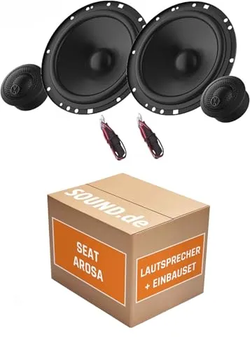 Lautsprecher Boxen Einbaupaket für JBL Stage2 64CFS kompatibel mit Seat Arosa vorne | Set für Zwei Türen 270W Belastbarkeit