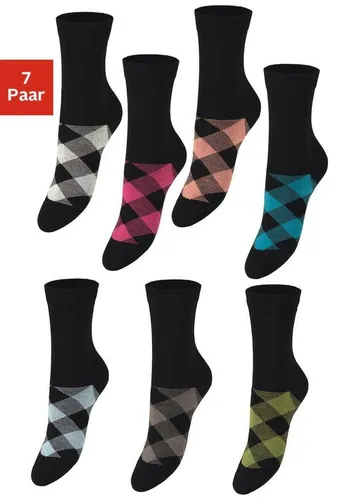 H.I.S Socken (Packung, 7-Paar) in angesagtem Rhombenmuster von HIS
