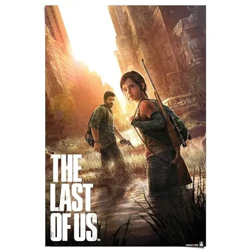 REINDERS Poster, Playstation - the last of us, Kinderzimmer, Poster, Wanddeko, Room Decor, 150 gr. glänzend Bilderdruckpapier, Braun, 91,5x61cm