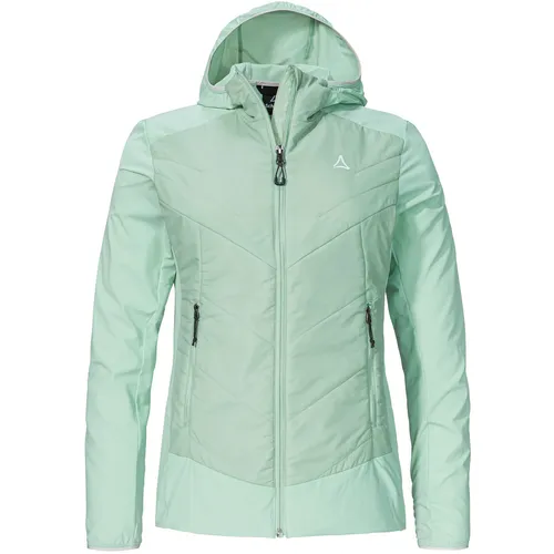 Schöffel Hybrid Style Blaueis Damen Isolationsjacke (Mint, Größe 36) - Funktionsjacke mit innovativem Materialmix für optimale Wärme und Atmungsaktivität, ideal für Outdoor-Abenteuer bei kaltem Wetter.