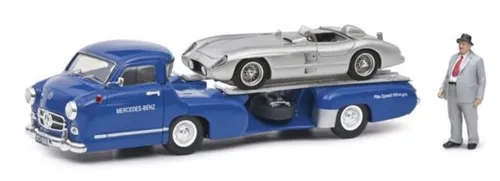 MB L319 Blaues Wunder Rennwagen Schnelltransporter 1:43
