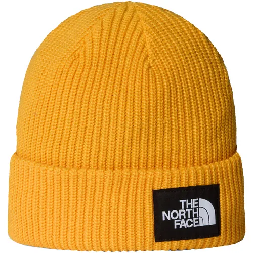 The North Face Salty Lined Beanie - Summit Gold (56P) OS - Warme Wintermütze aus 100% recyceltem Polyester mit schnelltrocknendem FlashDry-Futter für optimales Feuchtigkeitsmanagement und Komfort beim Skifahren oder Snowboarden.
