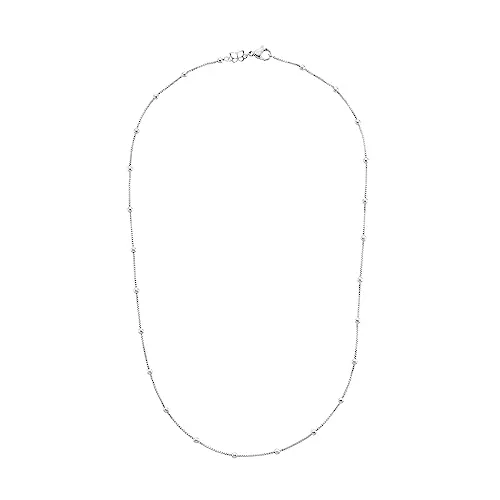 Heideman Halskette Leonie Damen - aus hochwertigem Edelstahl - silber gold farbend poliert - Layering Kette für Frauen - 45cm lang