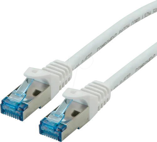ROLINE 21152860 - Patchkabel Cat.6a S/FTP PiMF weiß 0.5 m