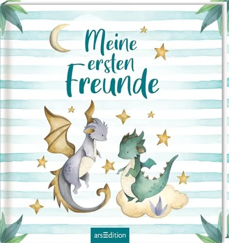 Meine ersten Freunde – Drachen (Aquarell-Optik): Freundebuch für Kita, Krippe, Kindergarten | für Jungen und Mädchen ab 2 Jahren (Meine ersten Freunde – Aquarelloptik)