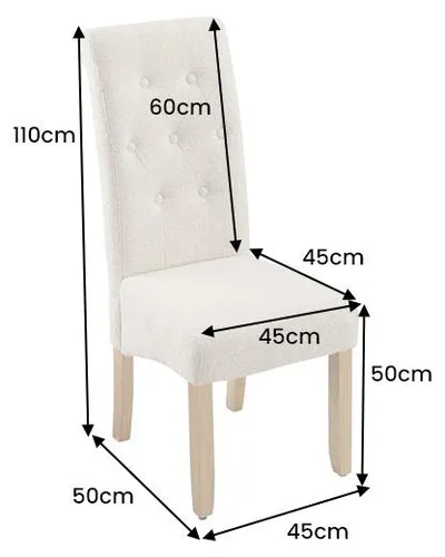 riess-ambiente Esszimmerstuhl CASA vintage beige/natur