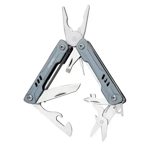 Multifunktionale Mini-Zange aus Edelstahl, 11-in-1 Taschenwerkzeug für Outdoor & Alltag