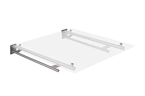 Vordachhalter Edelstahl VR1000 (1 Paar) Rundrohr Vordachsystem Vordach Vordachträger Edelstahlvordach Glasvordach Türvordach Haustür Halter