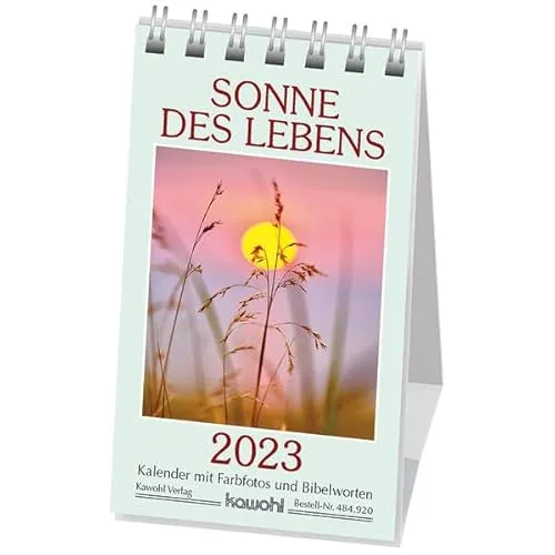 Sonne des Lebens 2023: Mini-Kalender mit Bibelworten und Farbfotos