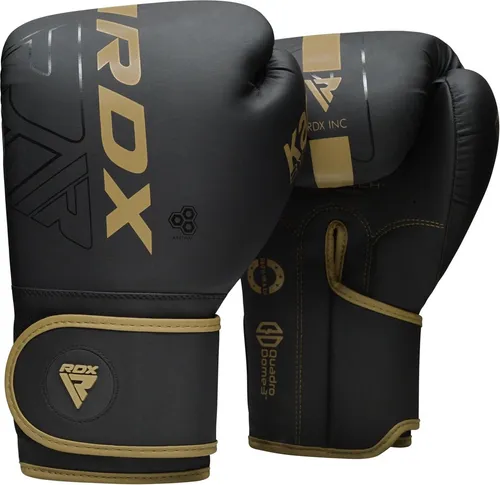 RDX Sports Boxhandschuhe 12oz – Goldfarben für Muay Thai und Kickboxing - Hochwertige 12oz Boxhandschuhe in Gold für Muay Thai und Kickboxing. Ideal für Sparring und Training, bieten sie optimalen Schutz und Komfort.