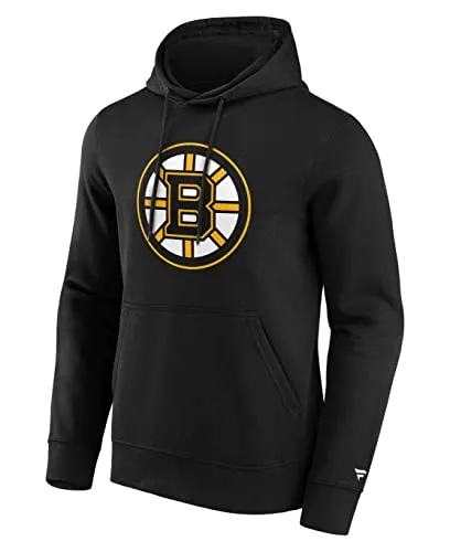 Fanatics NHL Boston Bruins Hoodie Schwarz Größe S - Sportfan Sweatshirt mit stylischem Boston Bruins Logo, offizielles Lizenzprodukt der NHL, perfekte Passform und bequeme Kapuze für echte Fans.