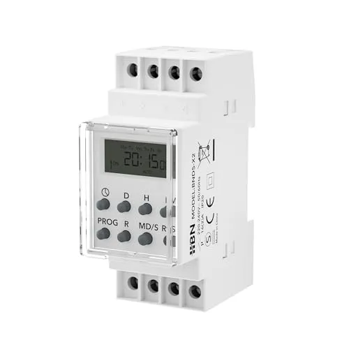 HBN Digitale Zeitschaltuhr für Hutschiene 3680W