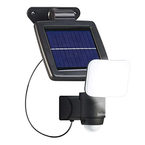 Luminea Solar LED Strahler: Solar-LED-Wandfluter für außen, PIR-Sensor, 5,4 Watt, 300 Lumen, IP44 (Solarlampen Bewegungsmelder, Fluter, Dachrinnenleuchten Nachtlicht Funktion)