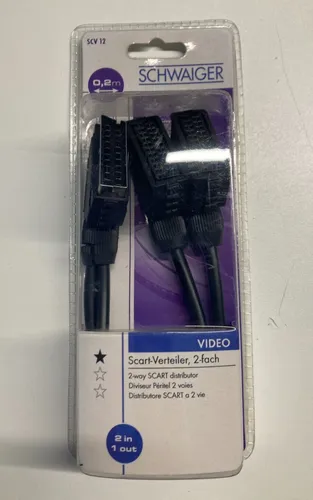 Schwaiger Scart-Verteiler, 2-fach / Videosplitter / 0,2 m Länge