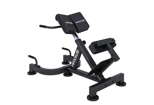 MAXXUS Rückentrainer Hyperextension - Verstellbar, bis 180kg, Beinfixierung - Bauchtrainer, (1-tlg), Römische Bank, Rückenstrecker, Multifunktional Bench