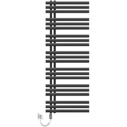 ECD Germany Iron EM Design Badheizkörper 1200 W - Anthrazit - Heizkörper und Handtuchwärmer in einem, 600 x 1600 mm, energieeffizient und mit hochwertiger Verarbeitung für lange Lebensdauer. Inklusive Montagematerial für einfache Installation.