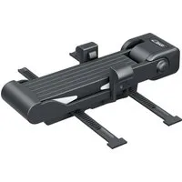 BASI Faltschloss mit Halterung – 95 cm - Fahrradschloss mit 6 Gelenken aus gehärtetem Stahl und Kunststoffummantelung für optimalen Diebstahlschutz. Inklusive Halterung zur einfachen Befestigung am Fahrrad.