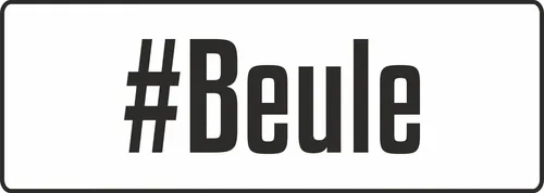 Hermann Schütz Autoaufkleber #Beule 4 x 11 cm