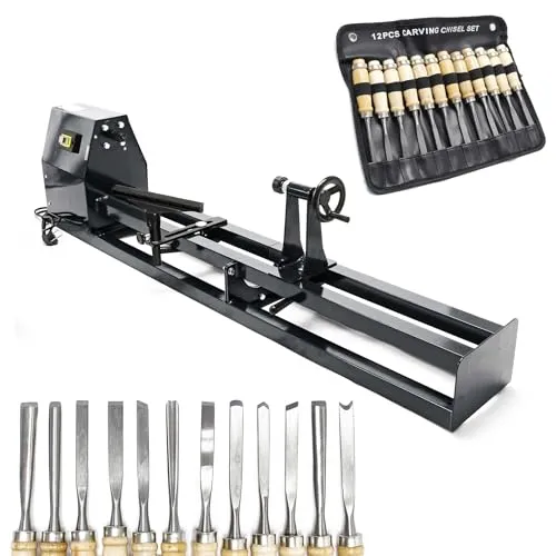 Drechselbank 400W mit 12tlg. Schnitzeisen-Set