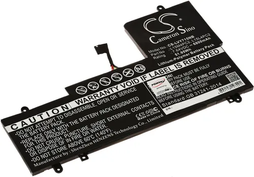 Akku kompatibel mit Lenovo Typ L15M4PC2 7,64V 6800mAh/51,9Wh Li-Polymer Schwarz