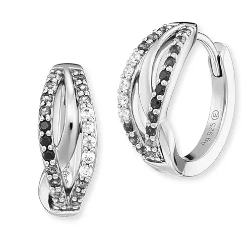 Engelsrufer Creolen ERE-SHADE-ZIM-CR-16 aus 925er Silber - Ohrringe aus 925er Silber, elegant und zeitlos, perfekt für jeden Anlass und verleiht Ihrem Look einen Hauch von Glamour.